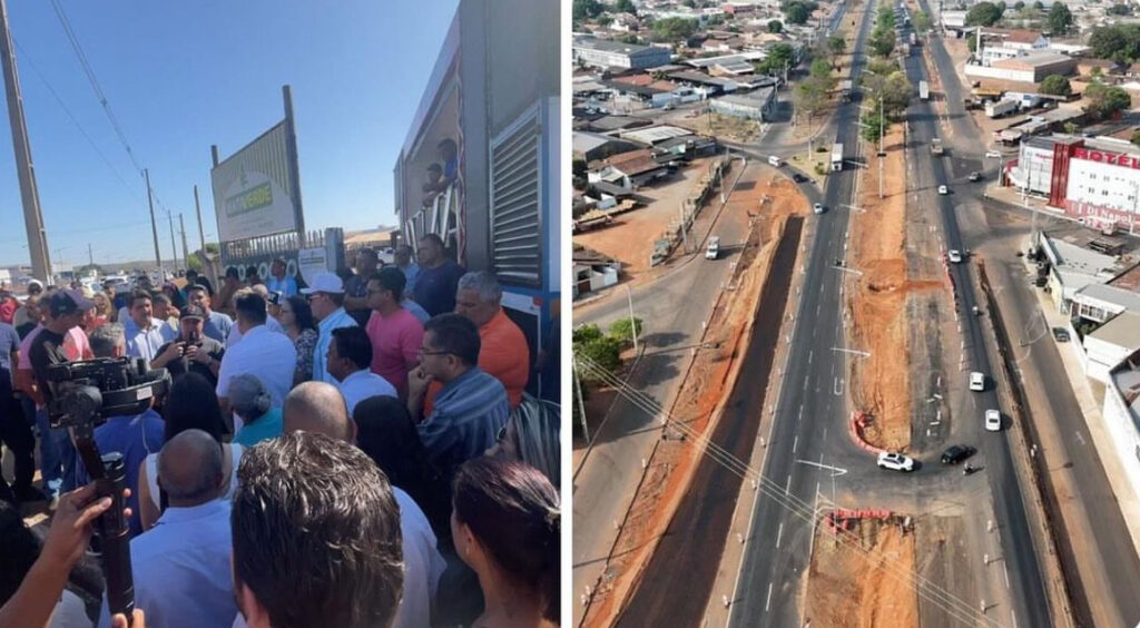 Empresários junto com o Deputado Gutierres Torquato fazem um grande movimento contra o fechamento do trevo da Rua 20