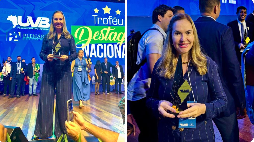 Com amor e compromisso pelos idosos, vereadora Marilis de Gurupi é reconhecida nacionalmente com o troféu da UVB pelo Projeto Mais Saúde.
